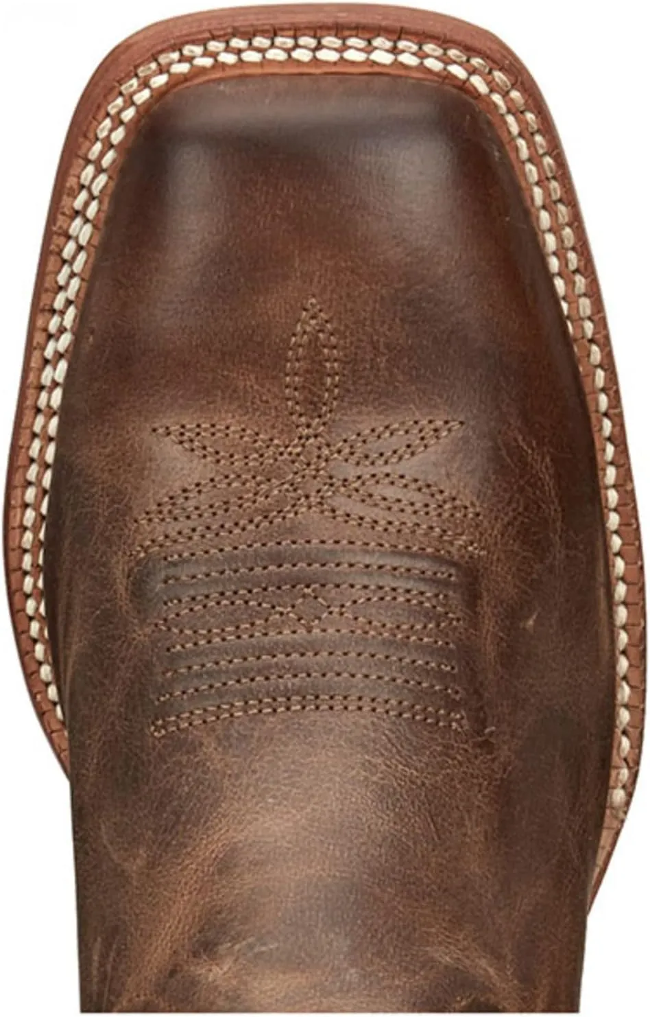 Tony Lama Men`s Colburn Wood Brown 17in Fire Orange Top Buckaroo Sq Toe Boot