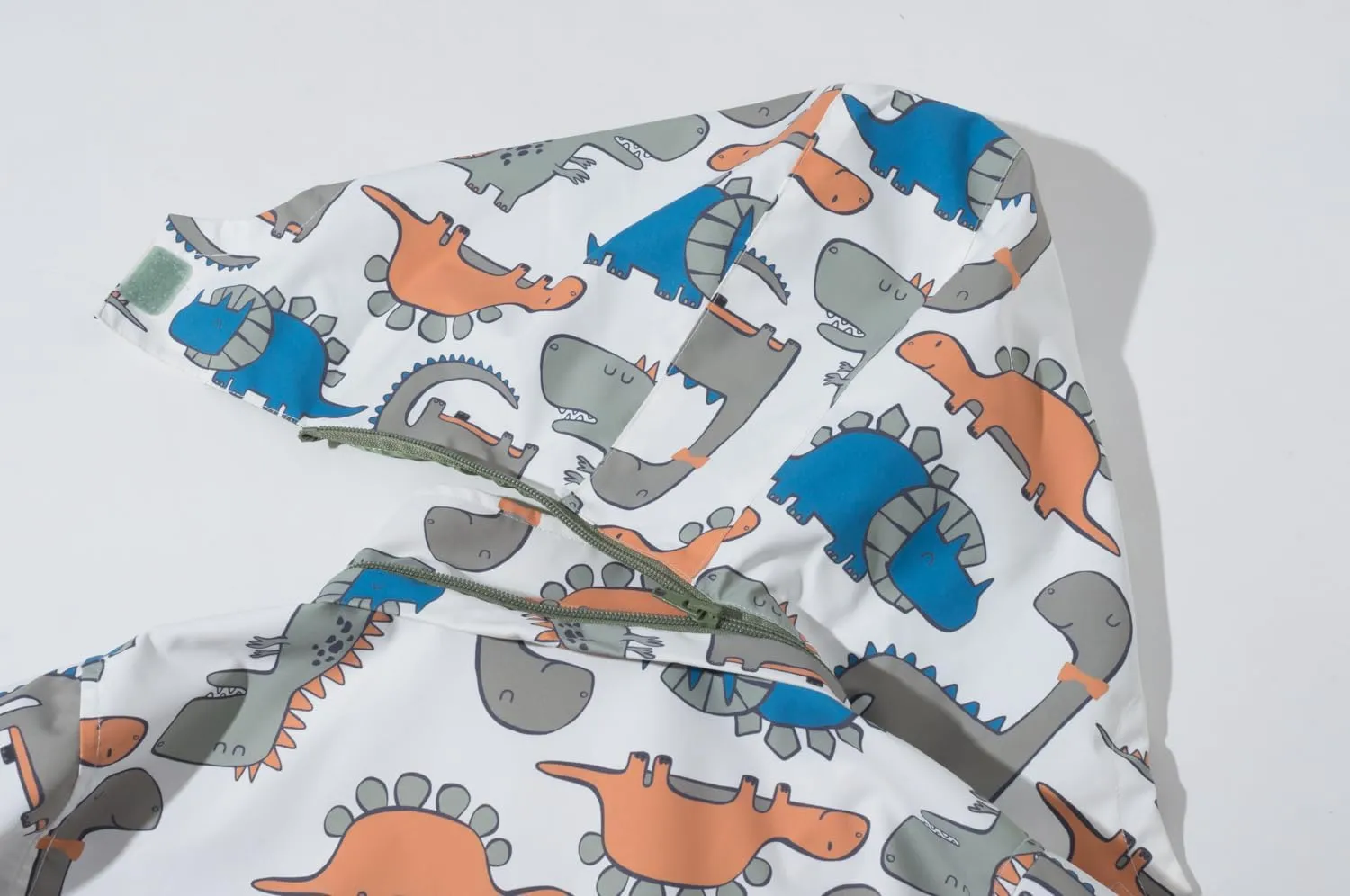 TOP&SKY KIDS Boys Dinosaur Rain Jacket Lightweight Waterproof Raincoats Windbreakers for Kids