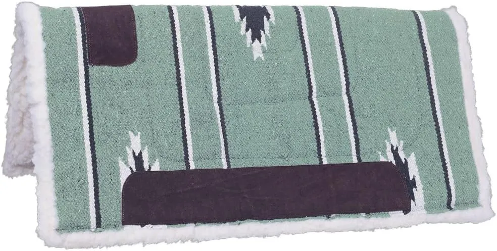 Tough 1 Square Saddle Pad/Fleece Bottom