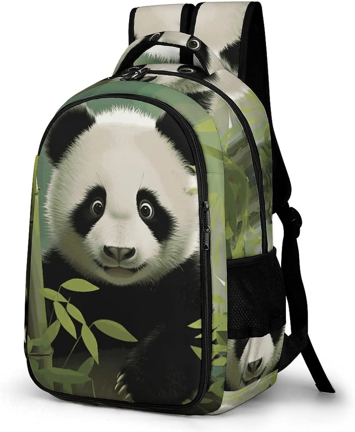 Travel Backpack for Men Women Casual Daypack Curious Pandas Laptop Backpack Computer Bag Lightweight Shoulder Bag