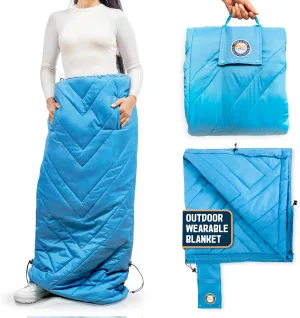 TREK & FIELD Outdoor Blanket - Wind & Water-Resistant, 54” Large Stadium Blanket for The Lower Body, Perfect for Sports, Outdoor Events, Camping & Travel, Soft & Warm Polyester (L/XL)