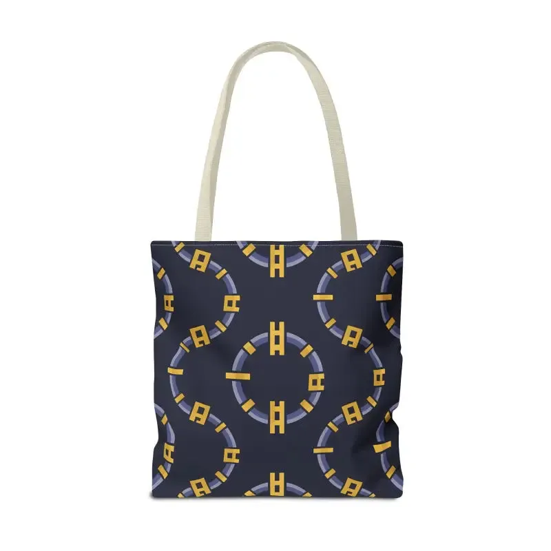 Trendy Fashion Block Chain Pattern Tote Bag