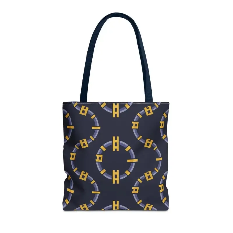 Trendy Fashion Block Chain Pattern Tote Bag