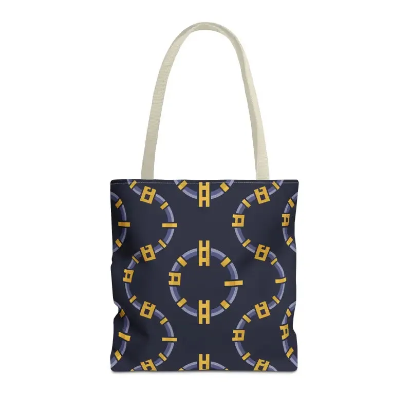 Trendy Fashion Block Chain Pattern Tote Bag