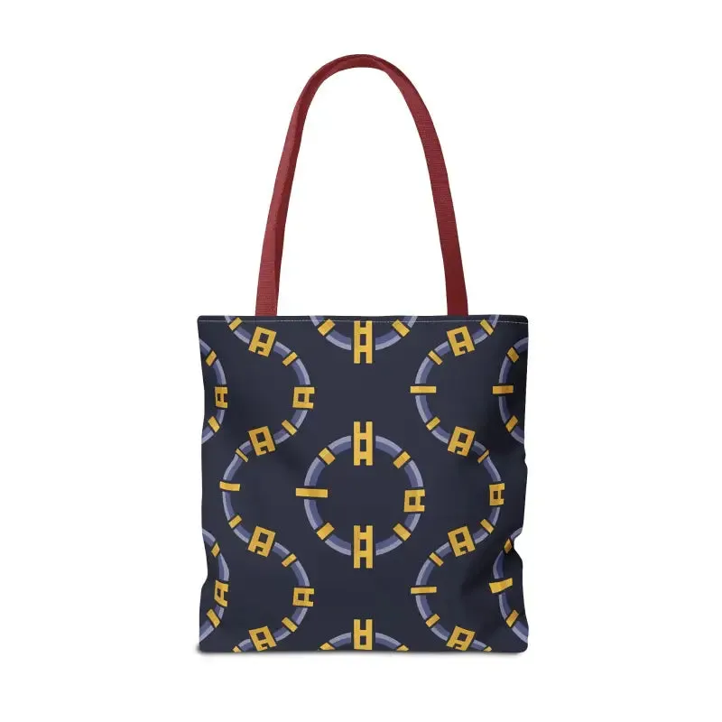 Trendy Fashion Block Chain Pattern Tote Bag