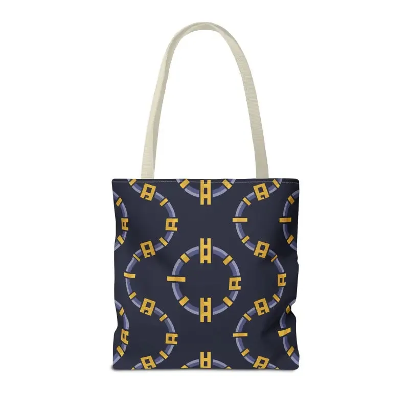 Trendy Fashion Block Chain Pattern Tote Bag