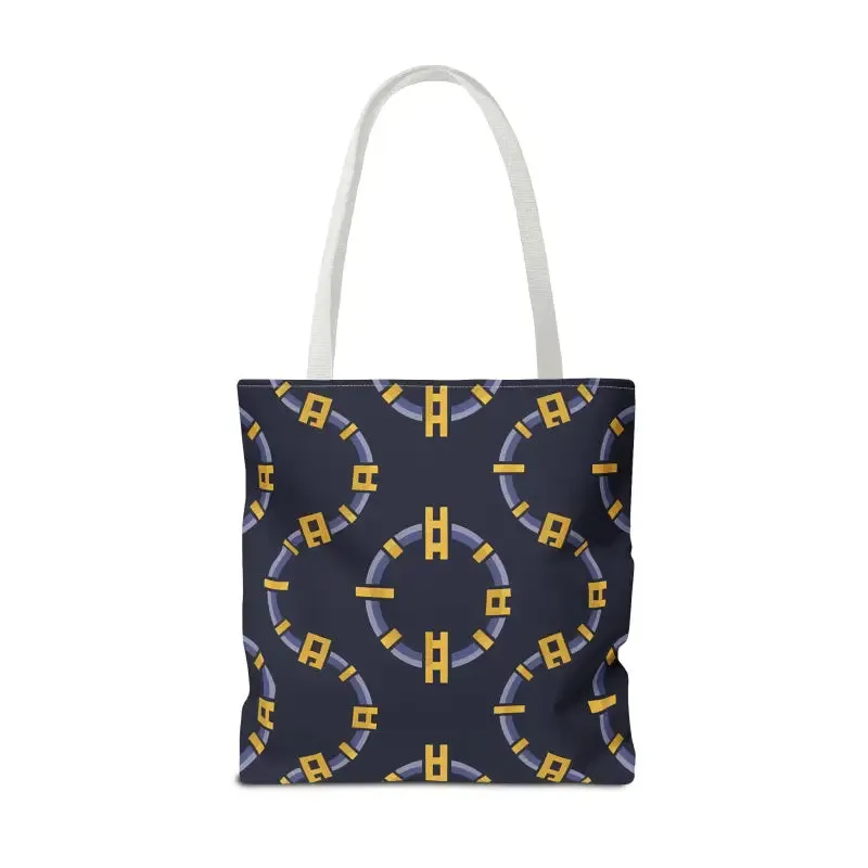 Trendy Fashion Block Chain Pattern Tote Bag