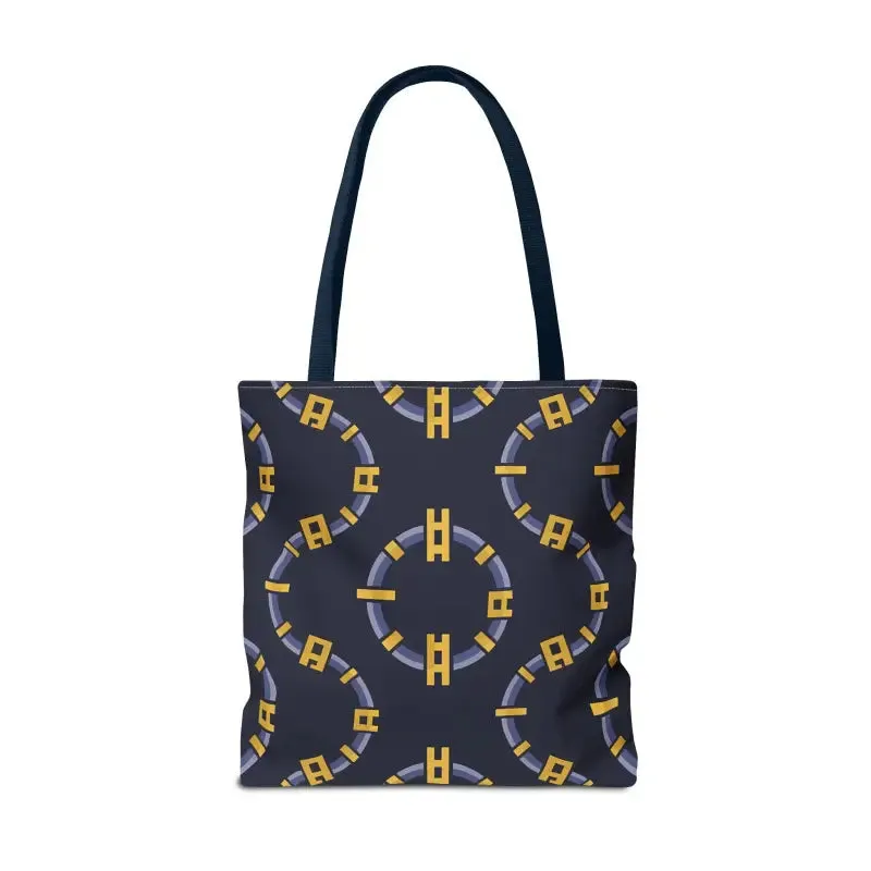 Trendy Fashion Block Chain Pattern Tote Bag