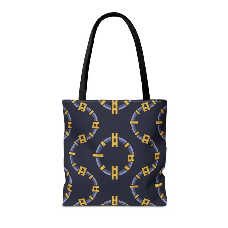 Trendy Fashion Block Chain Pattern Tote Bag