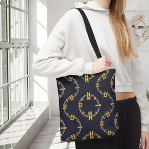 Trendy Fashion Block Chain Pattern Tote Bag