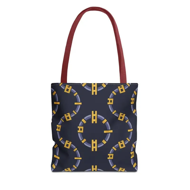Trendy Fashion Block Chain Pattern Tote Bag