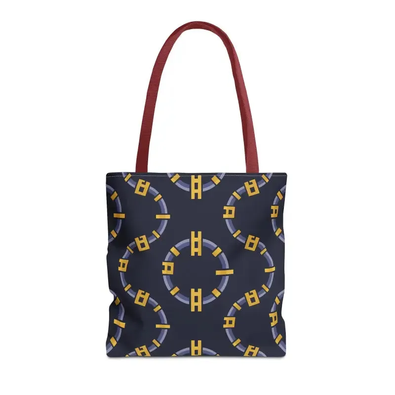 Trendy Fashion Block Chain Pattern Tote Bag