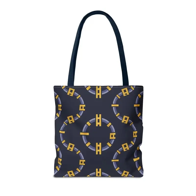 Trendy Fashion Block Chain Pattern Tote Bag