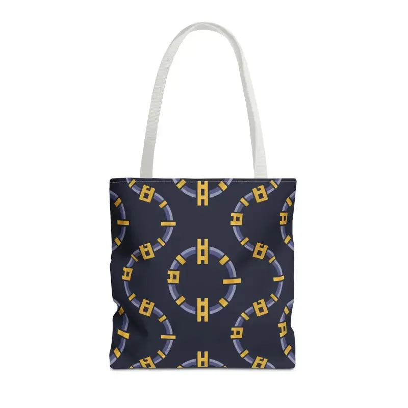 Trendy Fashion Block Chain Pattern Tote Bag