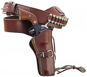 Triple K 110 Wyoming Single Holster Drop-Loop Cartridge Gun Belt Left Hand 22...
