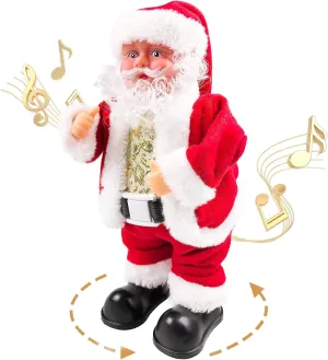 Twerking Santa Claus,Booty Shaking Walking Circle Santa Claus Singing and Dancing Christmas Toys Xmas Electric Dolls for Kids-English Song