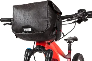 Two Wheel Gear - ALPHA Handlebar Bag (6 Litre) - Integrates with Joey T3 Smartbag Console (Sold Separately) - Weatherproof Messenger Bike Bag, Roll Top and Tech Pocket, Recycled Materials, Black
