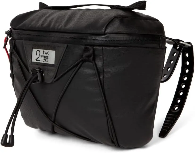 Two Wheel Gear - Clutch Bar Bag (1.5 L) - Weatherproof Bicycle Handlebar Bag (Black Ripstop Recycled)