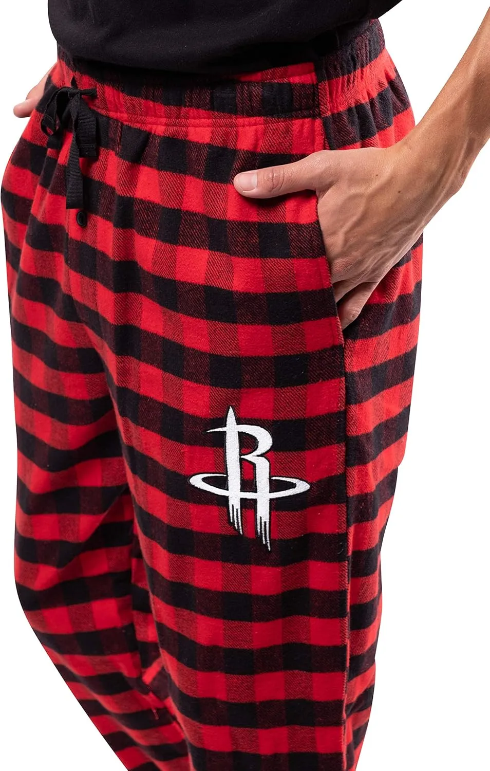 Ultra Game Men's NBA Official Sleepwear Super Soft Flannel Pajama Loungewear Pants