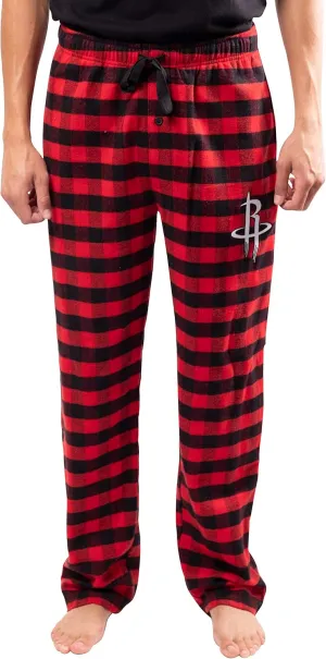 Ultra Game Men's NBA Official Sleepwear Super Soft Flannel Pajama Loungewear Pants