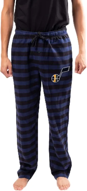 Ultra Game Men's NBA Official Sleepwear Super Soft Flannel Pajama Loungewear Pants