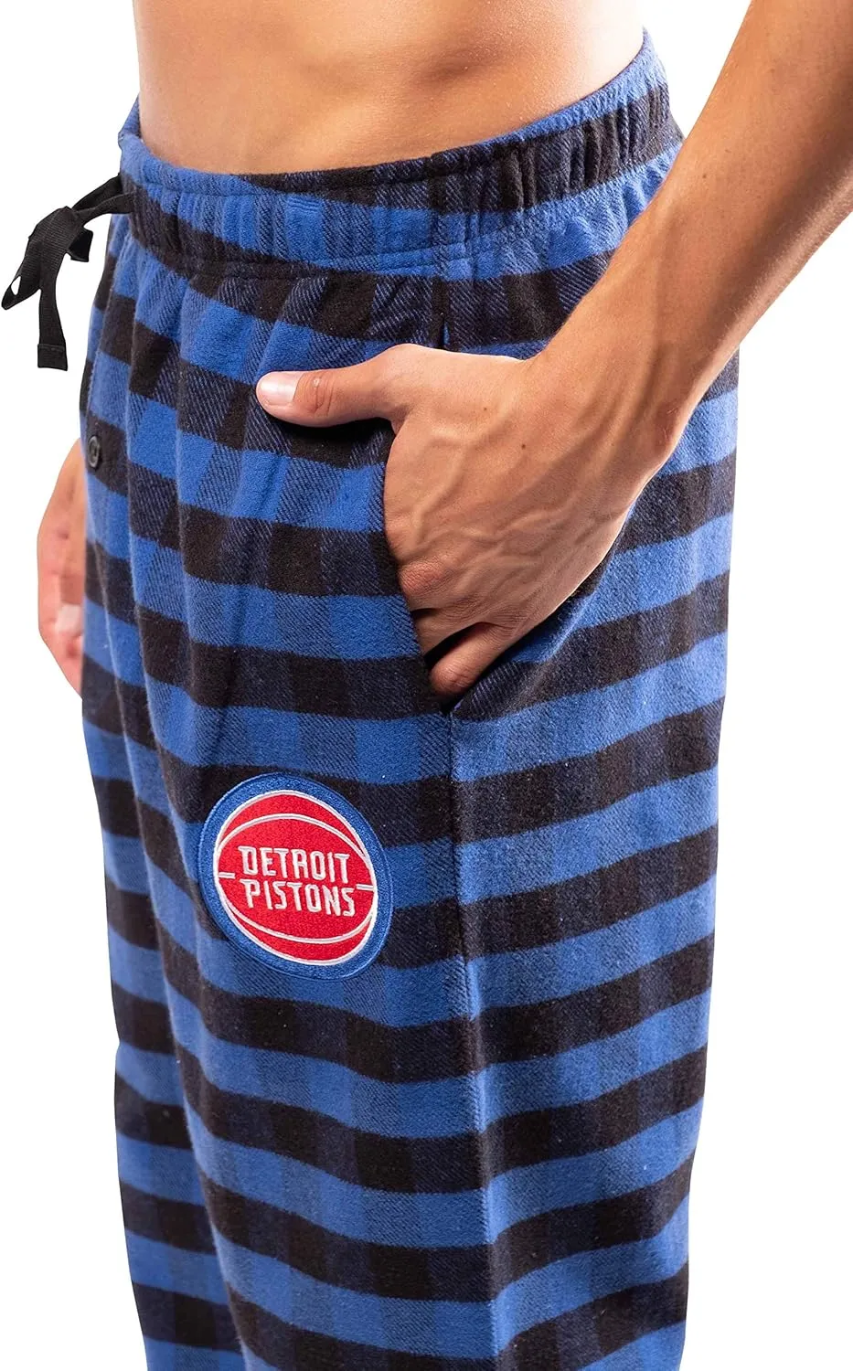 Ultra Game Men's NBA Official Sleepwear Super Soft Flannel Pajama Loungewear Pants