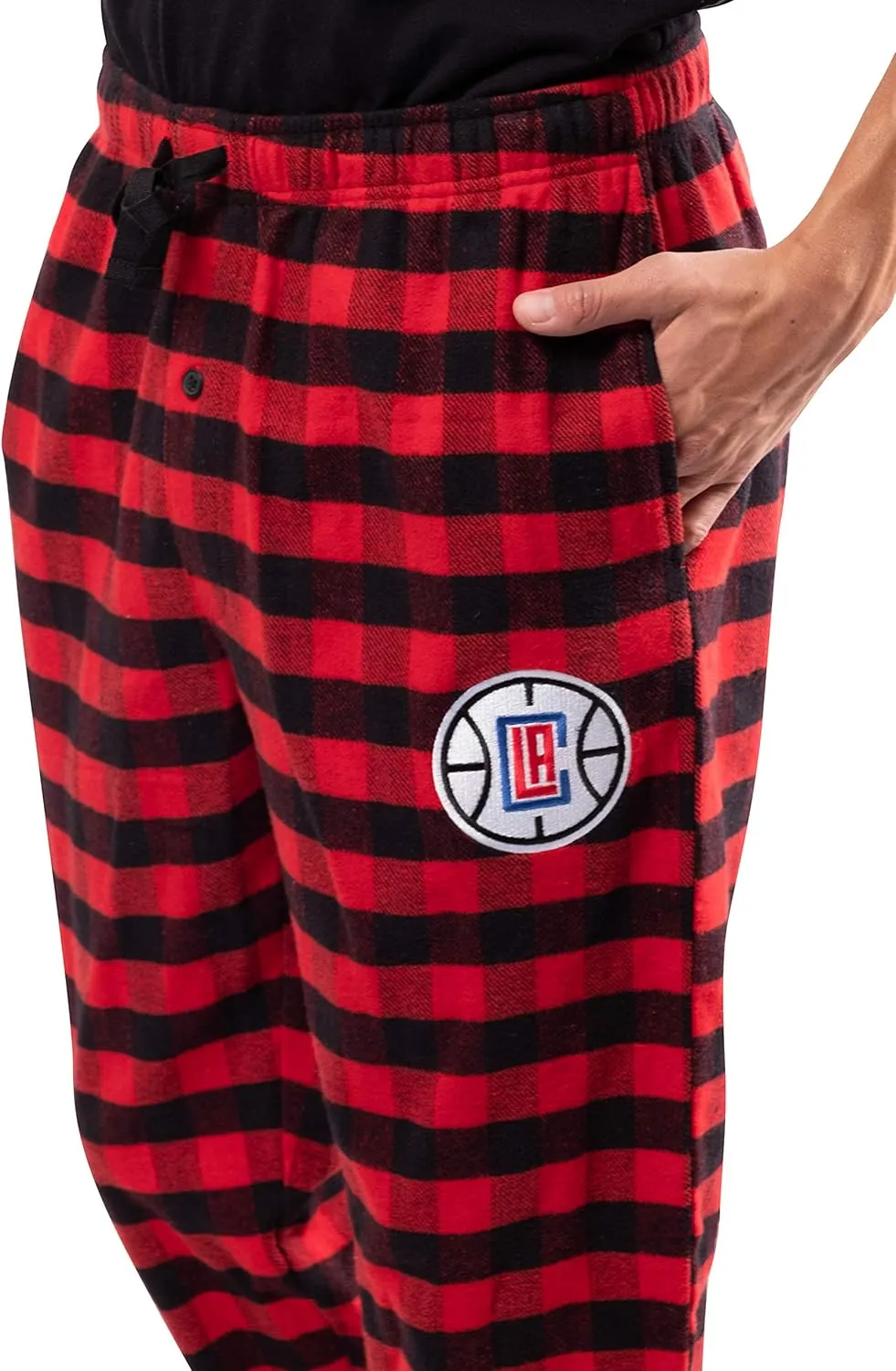 Ultra Game Men's NBA Official Sleepwear Super Soft Flannel Pajama Loungewear Pants