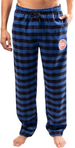 Ultra Game Men's NBA Official Sleepwear Super Soft Flannel Pajama Loungewear Pants