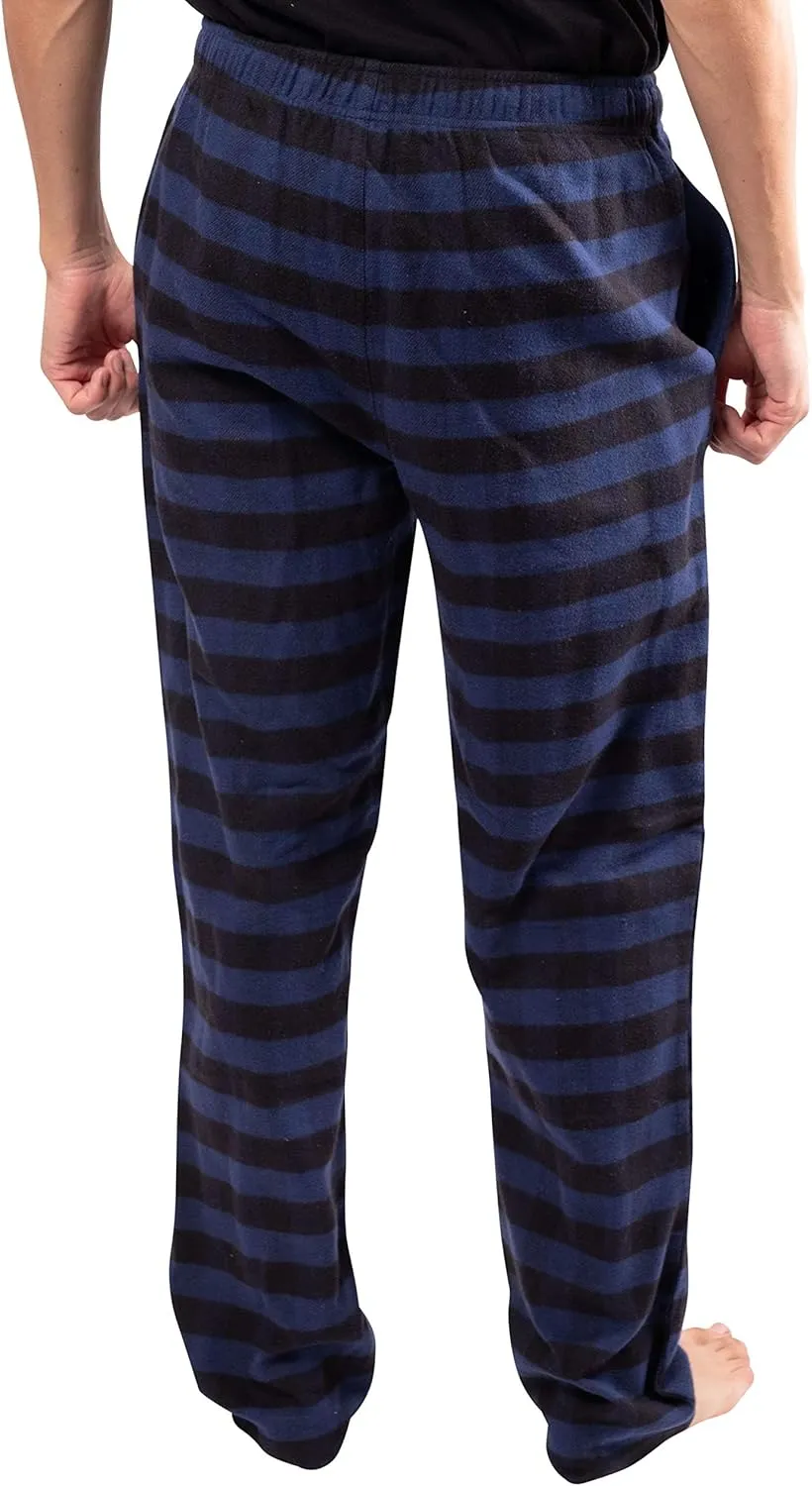 Ultra Game Men's NBA Official Sleepwear Super Soft Flannel Pajama Loungewear Pants