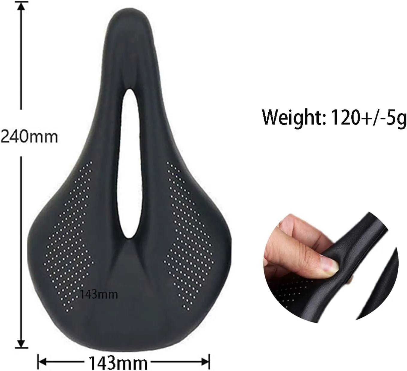 Ultralight Carbon Fiber Bicycle Saddle for Road Bikes and Mountain Bikes