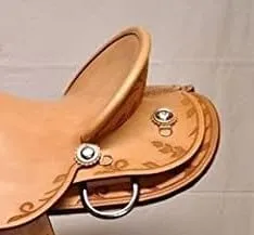 Umrah International Handmade Wade Tree A Fork Tooled Carved Work Premium Western Saddles for Horses Leather Equestrian Trail Saddles Tack Size: 10"-18" inches Seat Available U.I. 11