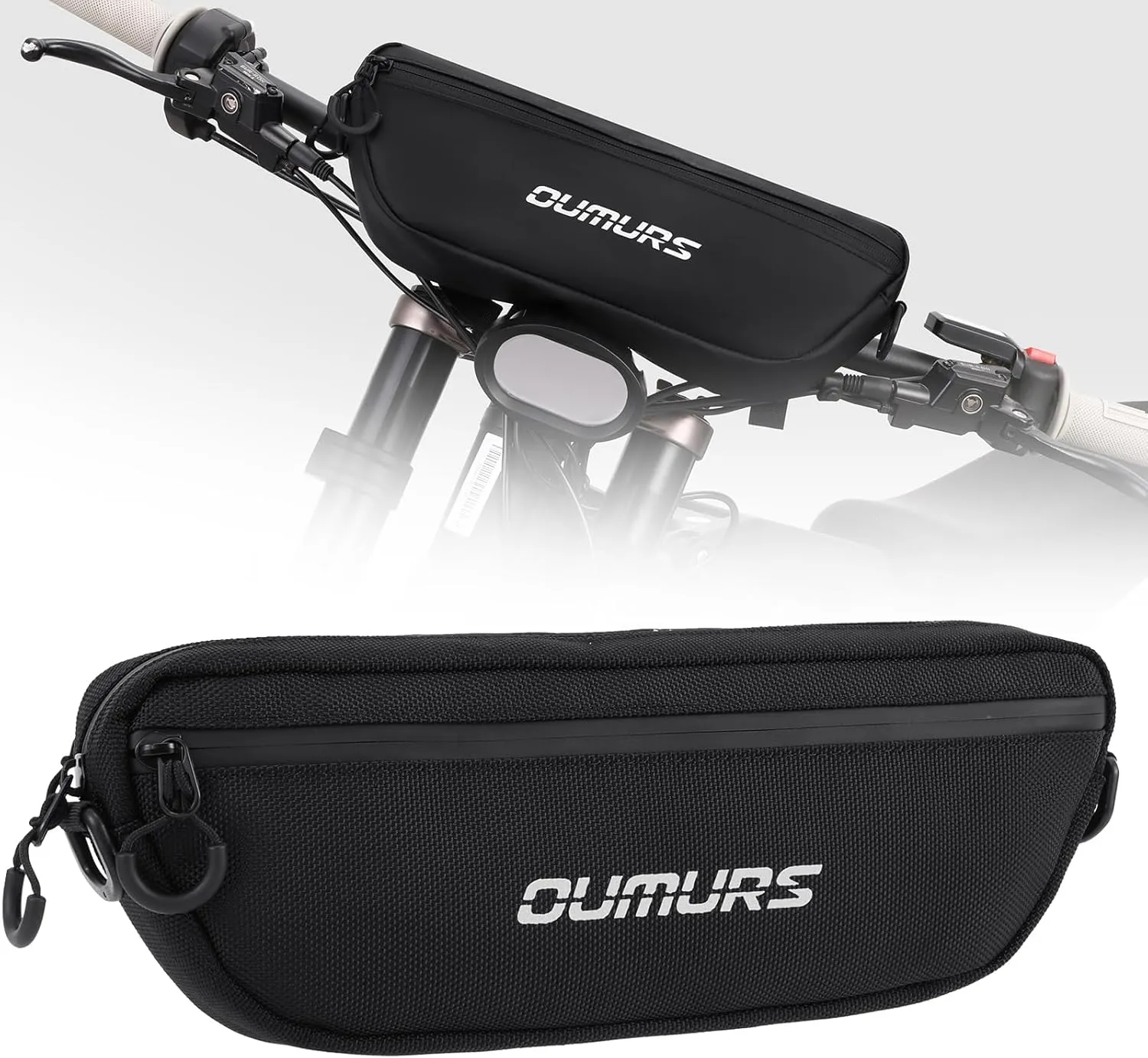 Universal 1680D Motorcycle handlebar bag Water-resistant Reflective Bicycle Handle bar BagFront Storage Bag Compatible with Sur-Ron Light Bee X and S X160 X260 Talaria Electric Dirt Bike