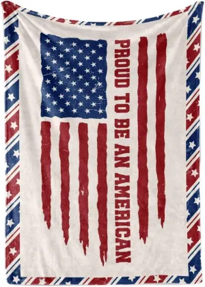 US Citizenship Gifts Blanket for Women,Men - 50" x 65" Throw Blanket - Birthday Gifts for USA Citizen - American