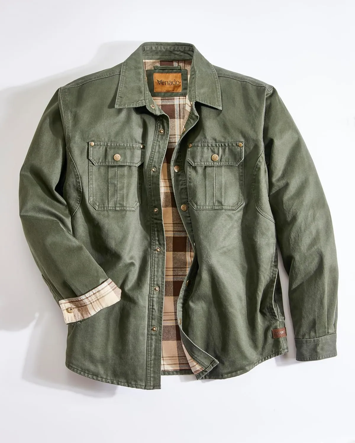 Venado Cotton Suede Concealed Carry Shirt Jacket