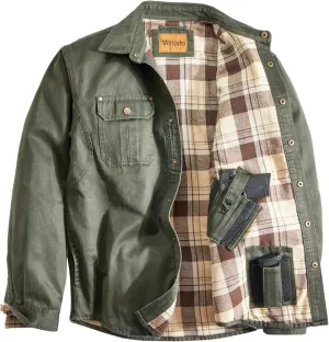 Venado Cotton Suede Concealed Carry Shirt Jacket