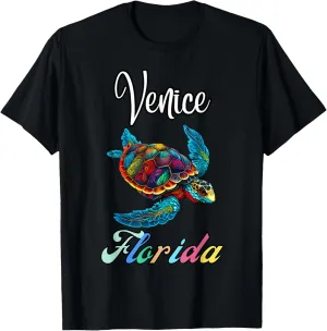 Venice Florida Tie Dye Sea Turtle Family Vacation Matching T-Shirt