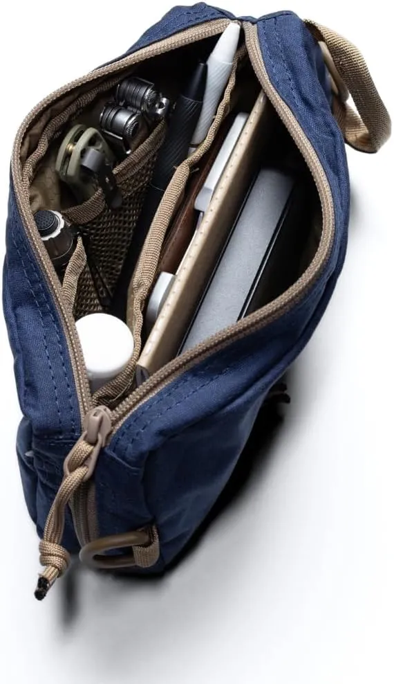 Venture Pouch | Multipurpose Tactical Mini Tool Bag | Durable Water Resistant Waxed Canvas | Dual-Sided Zipper Pouch | For Motorcycle, Bike, EDC, Pen, Pencil, Art, Tech & Travel