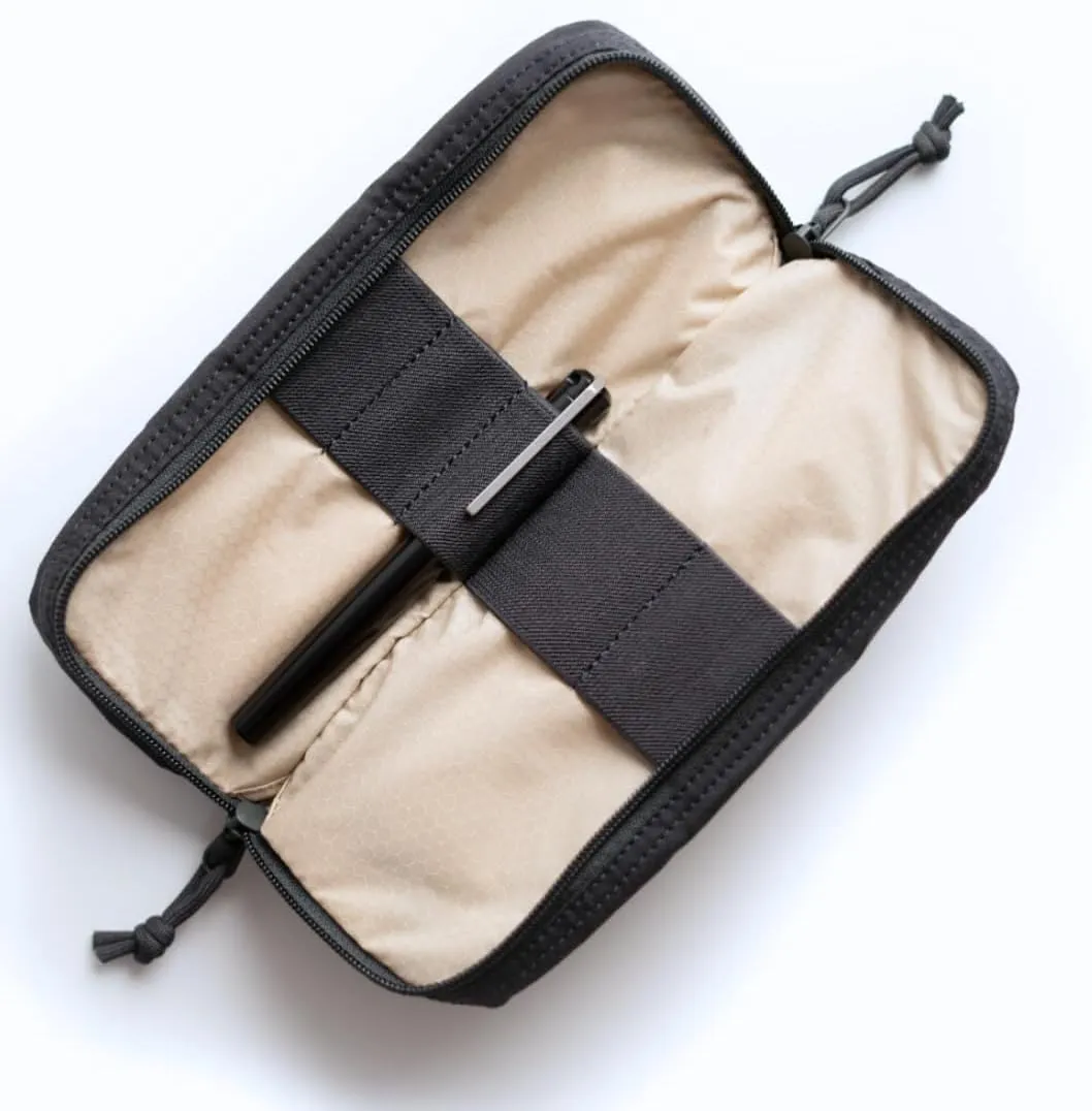 Venture Pouch | Multipurpose Tactical Mini Tool Bag | Durable Water Resistant Waxed Canvas | Dual-Sided Zipper Pouch | For Motorcycle, Bike, EDC, Pen, Pencil, Art, Tech & Travel