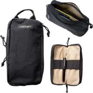 Venture Pouch | Multipurpose Tactical Mini Tool Bag | Durable Water Resistant Waxed Canvas | Dual-Sided Zipper Pouch | For Motorcycle, Bike, EDC, Pen, Pencil, Art, Tech & Travel