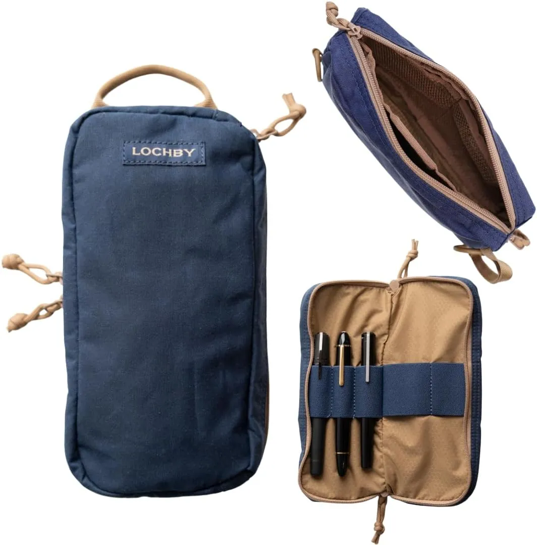Venture Pouch | Multipurpose Tactical Mini Tool Bag | Durable Water Resistant Waxed Canvas | Dual-Sided Zipper Pouch | For Motorcycle, Bike, EDC, Pen, Pencil, Art, Tech & Travel