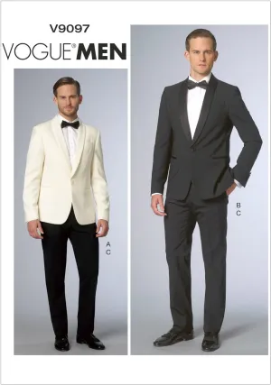 Vogue Patterns V9097MUU Men's Jacket and Pants Sewing Template, Size MUU (34-36-38-40)