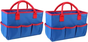 VOSAREA Sturdy Oxford Cloth Bag Compartments Multi-purpose Storage Handbag for Educators