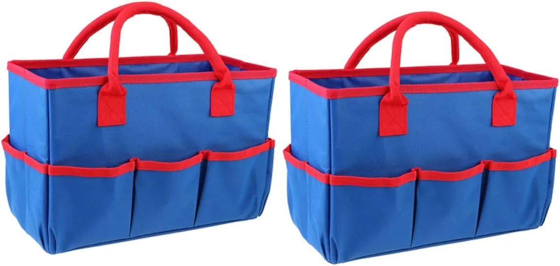 VOSAREA Sturdy Oxford Cloth Bag Compartments Multi-purpose Storage Handbag for Educators