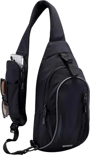 WATERFLY Crossbody Sling Backpack Sling Bag: Small and Stylish Design for Hiking Travel and Everyday Use