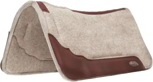 Weaver Leather Synergy Contoured EVA Sport Foam All Natural 100% Wool Felt Saddle Pad