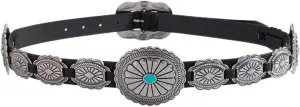 Western Belts for Woman Cowgirl Concho Belts Country Concert Rodeo Outfits Women Turquoise Belt for Jeans Dresses