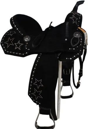 Western Horse Saddles Barrel Racing Wooden Tree Handmade Premium Leather Comfort Horses Trail Equestrian Tooled Carved Horse Saddle Riding Size: 10-18 inches Seat, KQ04