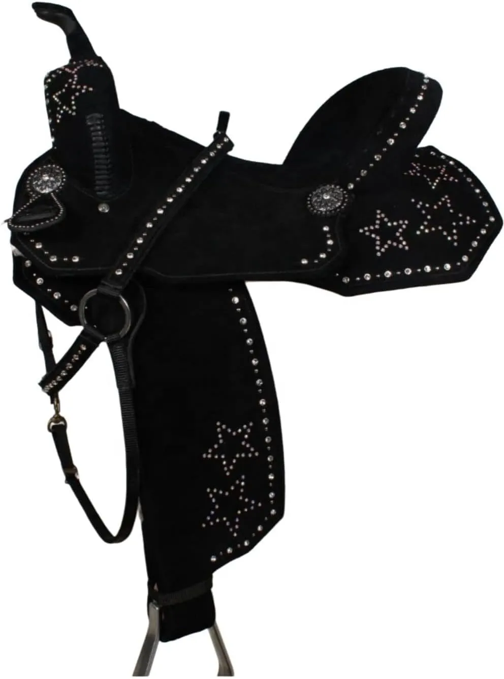 Western Horse Saddles Barrel Racing Wooden Tree Handmade Premium Leather Comfort Horses Trail Equestrian Tooled Carved Horse Saddle Riding Size: 10-18 inches Seat, KQ04
