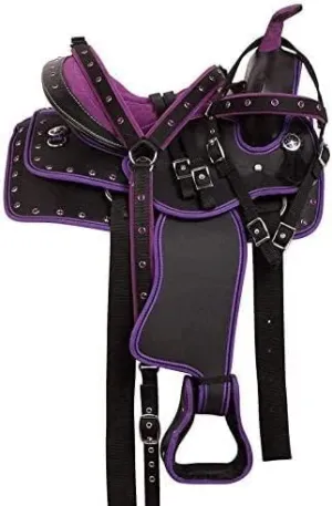 Western Synthetic Horse Saddle Lightweight Barrel Racing Saddle Trail Equestrian Horse Saddle Size 14 to 18 Inches Seat Model No. 21