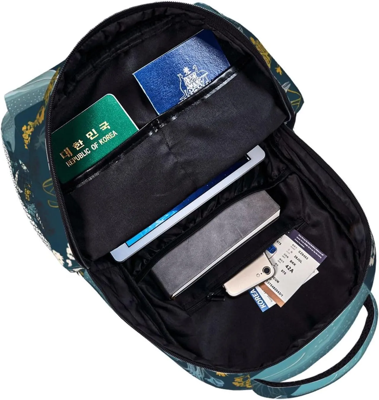 Whale Pattern Backpack for Men Women Casual Daypack Laptop Backpack Computer Bag Travel Laptop Bag